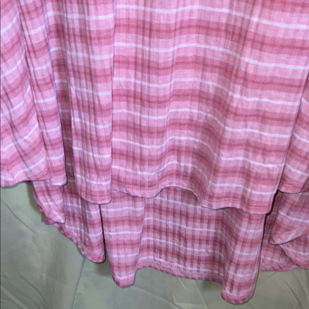 NWT LuLaRoe Pink Carly stripped short Sleeve dress - Picture 6 of 10